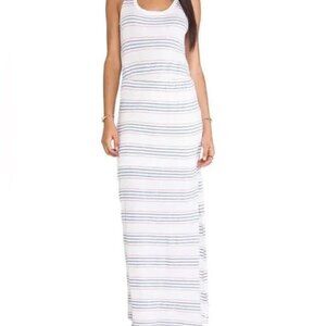 Splendid Striped White Sleeveless Dress Size Medium